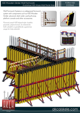 H20 Wooden Girder Wall Formwork FORM-H20 -H20 Wooden Wall Formwork